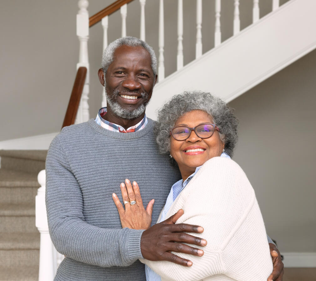 Black elderly couple.